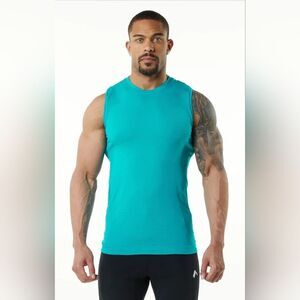Nwt alphalete men's hero tank color ocean blue